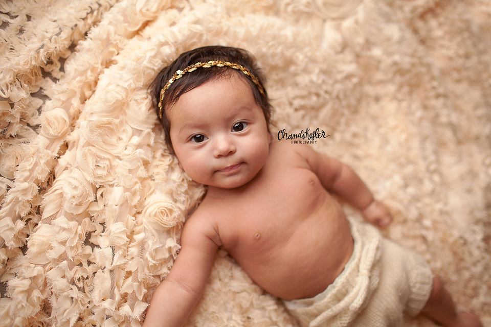 Champaign Illinois Baby Bloomington Child Photographer 3 Month Old Baby Allison Chandi Kesler Photography