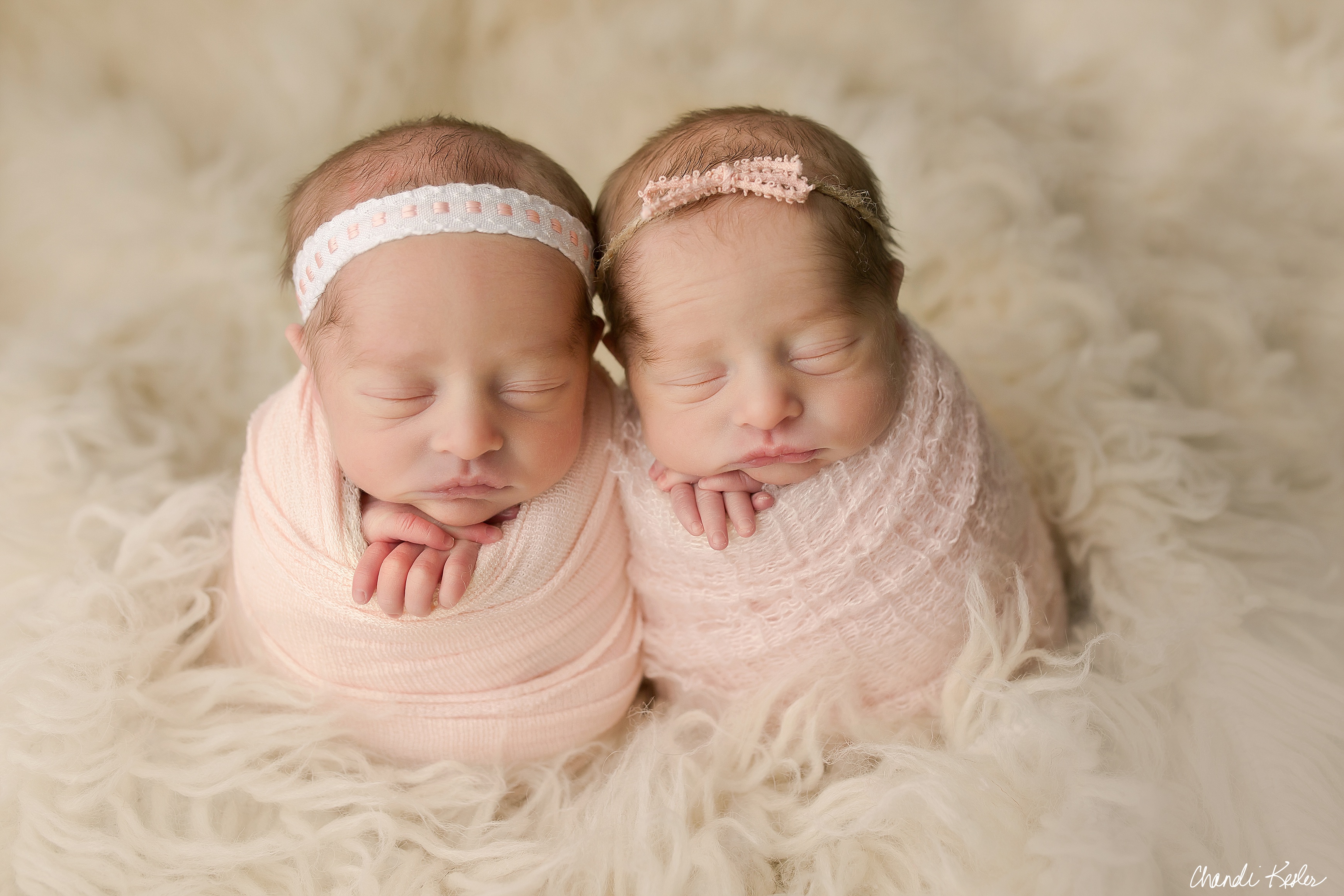 Twin Newborn Session with Savannah & Sydney | Farmer City IL Baby Mahomet IL Newborn Photographer