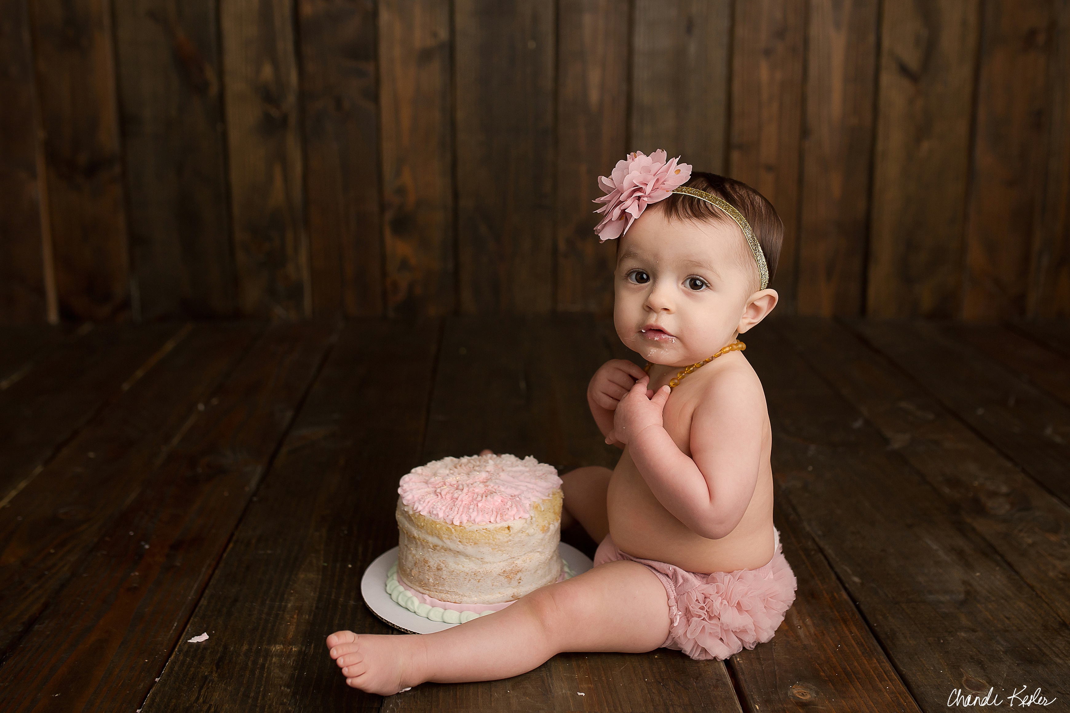 1 Year Session and Cake Smash with Lola | LeRoy IL Baby Gibson City IL Newborn Photographer