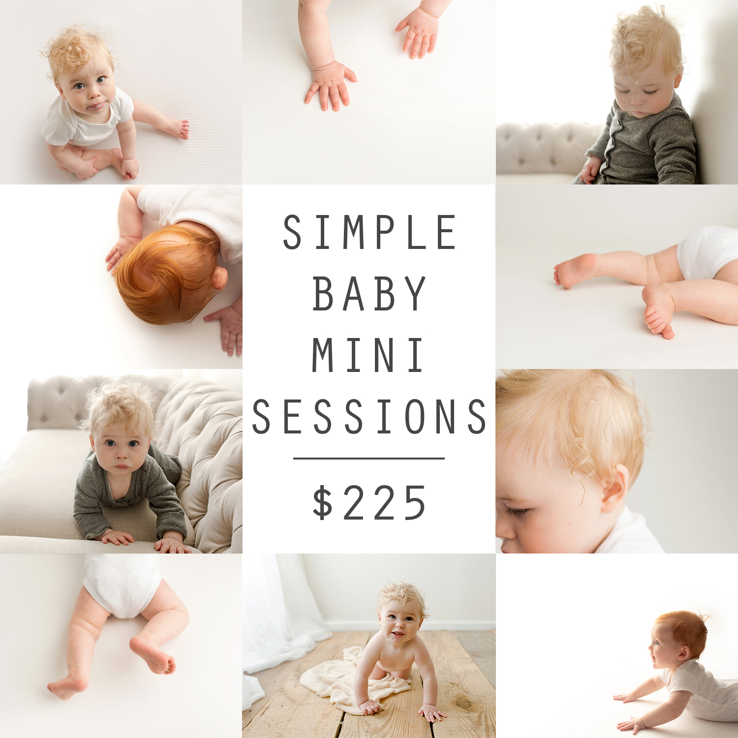 Simple Baby Mini Sessions | Bloomington IL Mini Session Photographer